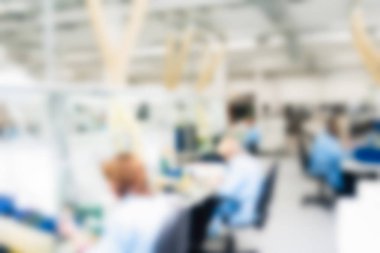 Elektronik üretim tesisi Tema arka plan bulanıklık