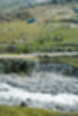 Dağcılık turizm Tema bulanıklık arka plan