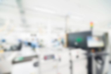 Elektronik üretim tesisi Tema arka plan bulanıklık
