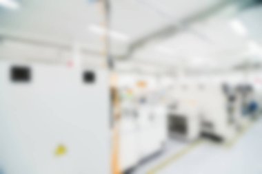 Elektronik üretim tesisi Tema arka plan bulanıklık