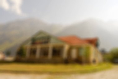 Dağcılık turizm Tema bulanıklık arka plan