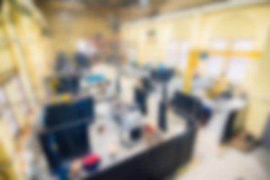 Endüstriyel Üretim Fabrikası Tema arka plan bulanıklık