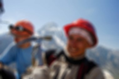 Dağcılık turizm Tema bulanıklık arka plan