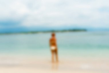 Bali Endonezya Seyahat tema bulanıklık arka plan