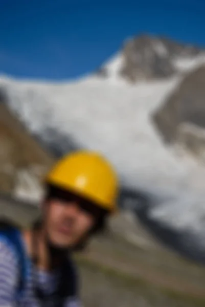 Mountaineering tourism  theme blur background — Stock Photo, Image