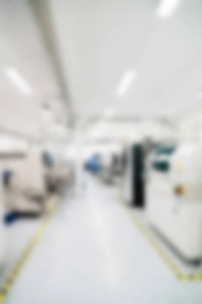Electronics production plant theme blur background