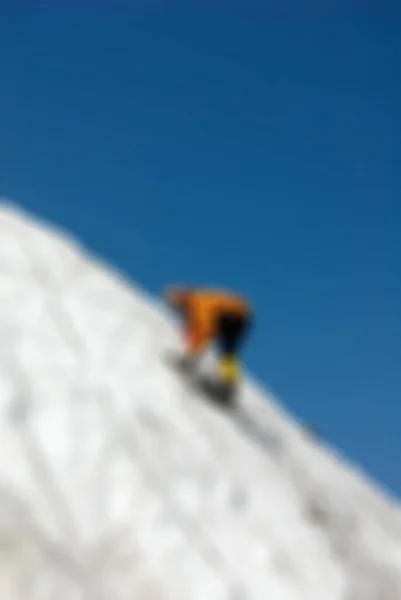 Alpinismo turismo tema sfocatura sfondo — Foto Stock