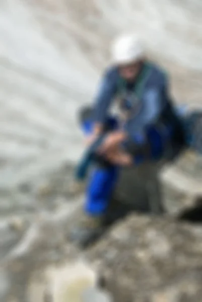 Bergsteigen Tourismus Thema verschwimmen Hintergrund — Stockfoto