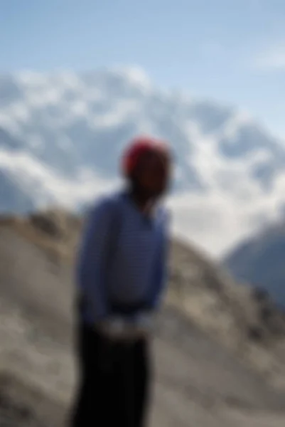 登山旅游主题模糊背景 — 图库照片