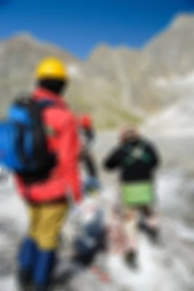 Mountaineering tourism  theme blur background — Stock Photo, Image