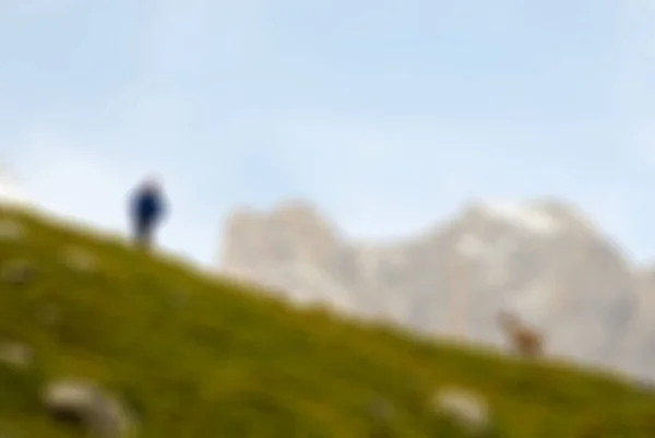 Montañismo turismo tema desenfoque fondo —  Fotos de Stock