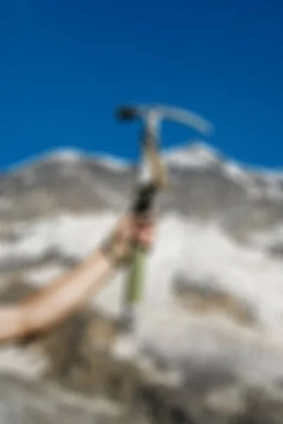 Mountaineering tourism  theme blur background — Stock Photo, Image