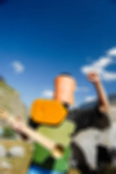 Bergsteigen Tourismus Thema verschwimmen Hintergrund — Stockfoto