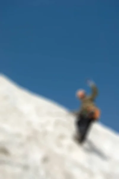 Alpinisme toerisme thema vervagen achtergrond — Stockfoto