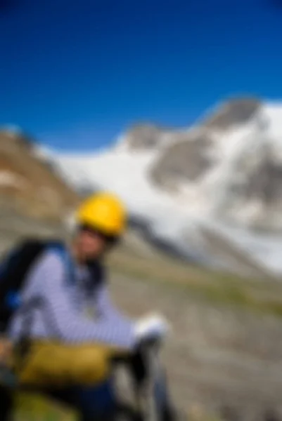 Mountaineering tourism  theme blur background — Stock Photo, Image