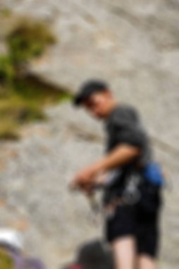 Dağcılık turizm Tema bulanıklık arka plan