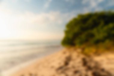 Gili Adaları Endonezya Seyahat Tema arka plan bulanıklık