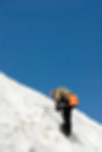 Mountaineering tourism  theme blur background — Stock Photo, Image