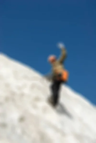 Bergsteigen Tourismus Thema verschwimmen Hintergrund — Stockfoto