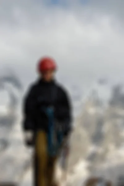 Mountaineering tourism  theme blur background — Stock Photo, Image