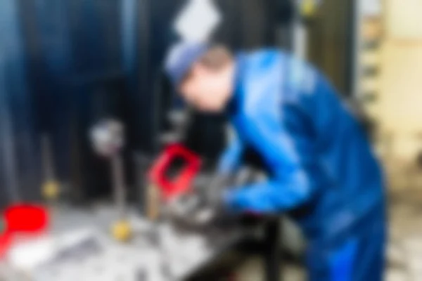 Industriell produktion fabriken tema oskärpa bakgrund — Stockfoto