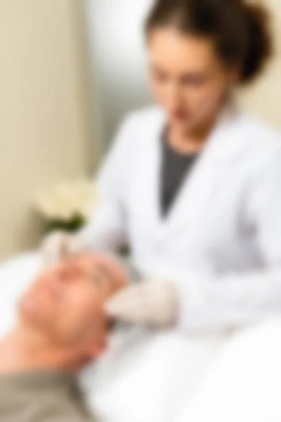 Медична косметологія тема клініки розмивання фону — стокове фото