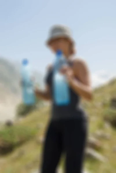 Bergsteigen Tourismus Thema verschwimmen Hintergrund — Stockfoto