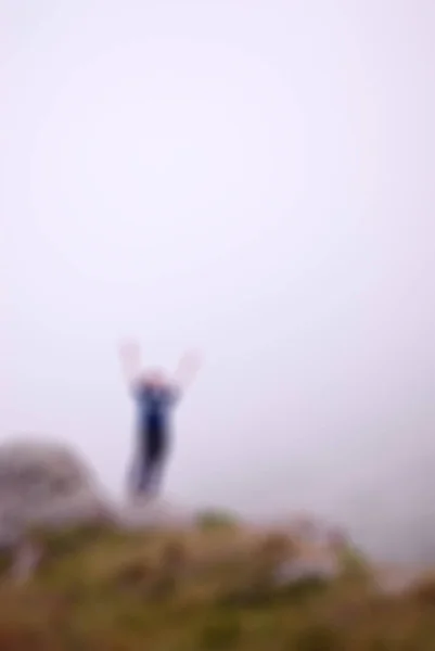 登山旅游主题模糊背景 — 图库照片