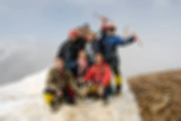 Bergsteigen Tourismus Thema verschwimmen Hintergrund — Stockfoto