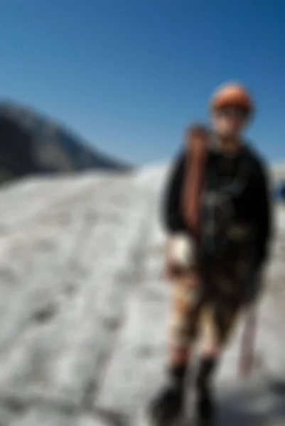 Mountaineering tourism  theme blur background — Stock Photo, Image