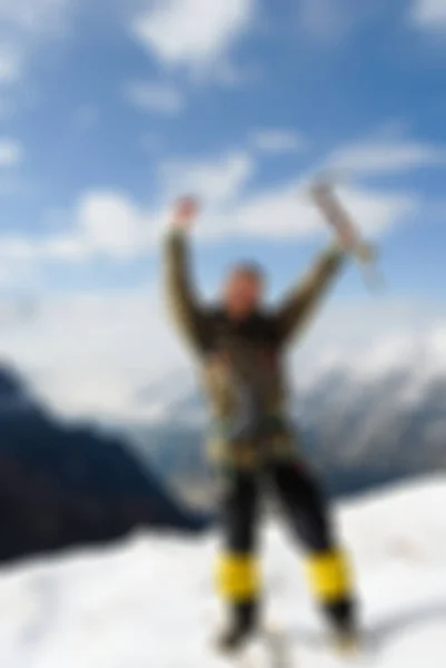 Mountaineering tourism  theme blur background — Stock Photo, Image