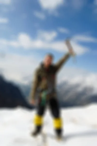 Alpinisme tourisme thème flou fond — Photo