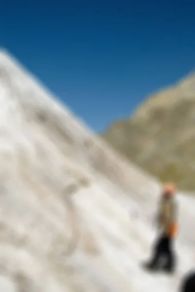 Bergsteigen Tourismus Thema verschwimmen Hintergrund — Stockfoto