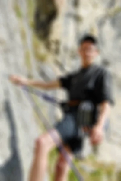 Alpinisme toerisme thema vervagen achtergrond — Stockfoto