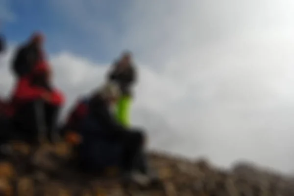 Bergsteigen Tourismus Thema verschwimmen Hintergrund — Stockfoto