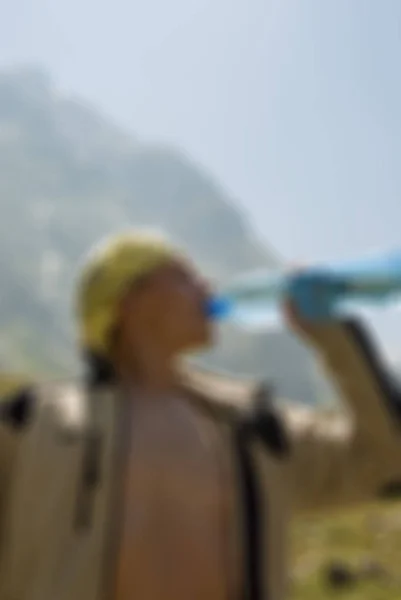 Bergsteigen Tourismus Thema verschwimmen Hintergrund — Stockfoto