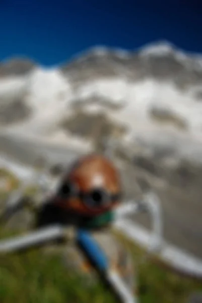 Bergsteigen Tourismus Thema verschwimmen Hintergrund — Stockfoto