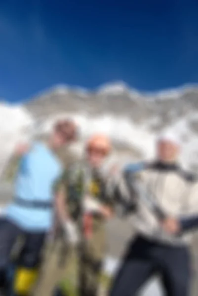 Bergsteigen Tourismus Thema verschwimmen Hintergrund — Stockfoto