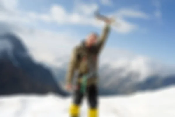 Bergsteigen Tourismus Thema verschwimmen Hintergrund — Stockfoto