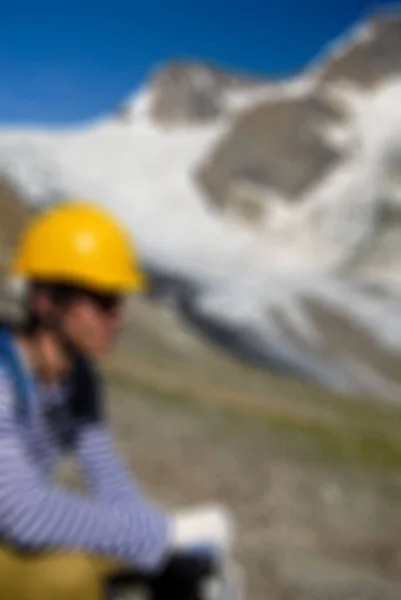 Mountaineering tourism  theme blur background — Stock Photo, Image