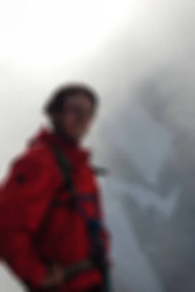 Bergsteigen Tourismus Thema verschwimmen Hintergrund — Stockfoto