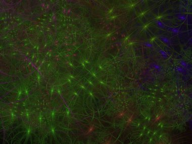 Hayal fraktal doku görüntü