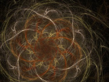 Hayal fraktal doku görüntü