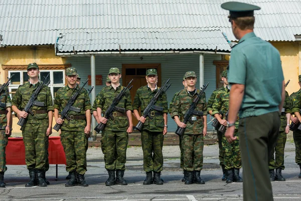 Orosz hadsereg jelenet — Stock Fotó