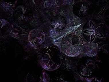 Hayal fraktal doku görüntü