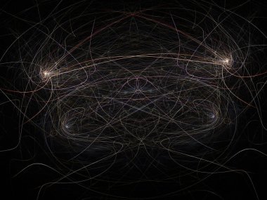 Hayal fraktal doku görüntü