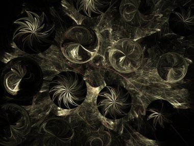 Hayal fraktal doku görüntü