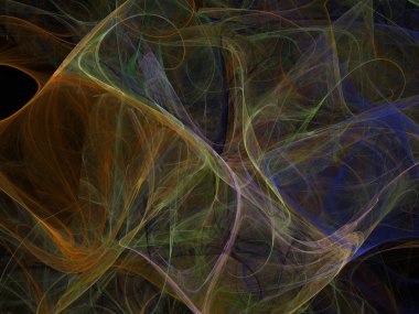 Hayal fraktal doku görüntü