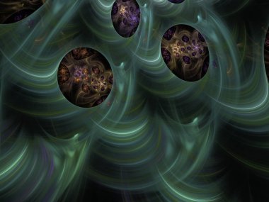 Hayal fraktal doku görüntü