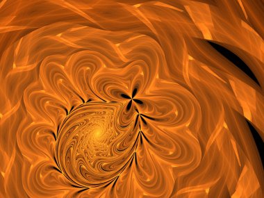 Hayal fraktal doku görüntü